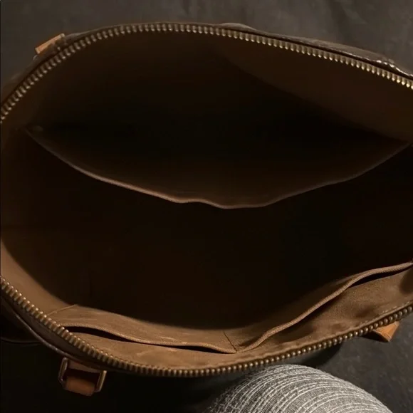 Louis Vuitton Brown Monogram Tote Bag - Picture 3 of 4